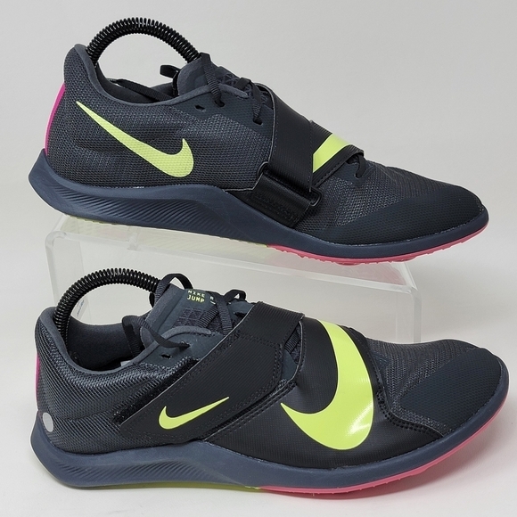 Nike Zoom Rival Mens Size 9.5 Track & Field Jump Spikes Black Volt Red DR2756-00 - Picture 2 of 10